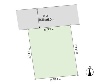 平岸3条5丁目 土地 区画図