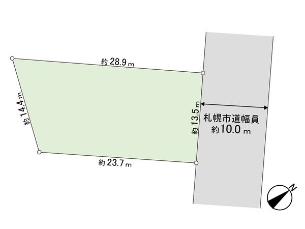 福住1条9丁目 土地 区画図 福住1条9丁目 土地 区画図