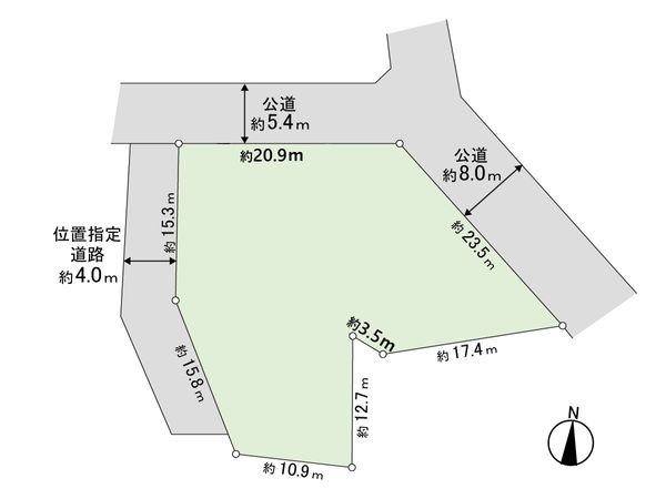 南33条西8丁目 土地 区画図 南33条西8丁目 土地 区画図