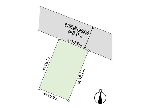 清田7条3丁目 土地 区画図 清田7条3丁目 土地 区画図