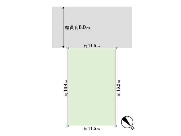 里塚緑ケ丘8丁目 土地 区画図