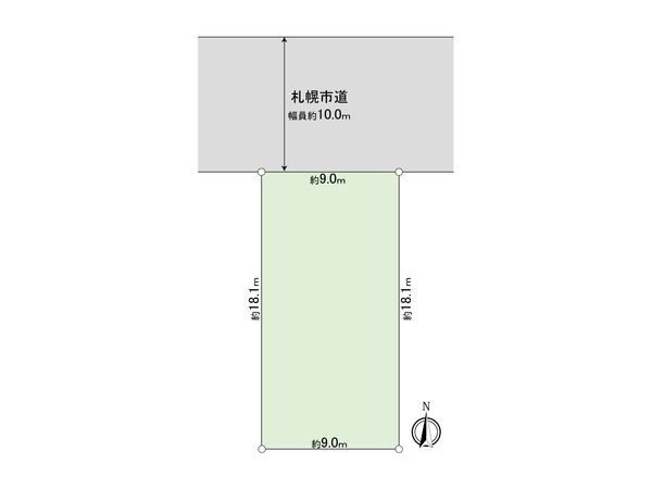 清田6条2丁目 土地 区画図 清田6条2丁目 土地 区画図