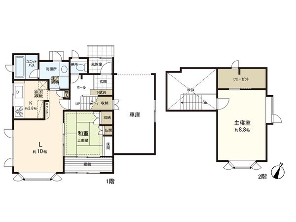 平岡6条4丁目 戸建 間取図(平面図) 平岡6条4丁目 戸建 間取図(平面図)