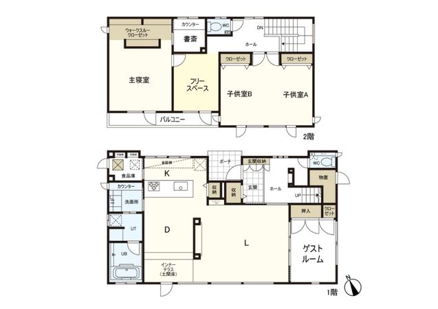 里塚緑ケ丘3丁目 戸建 間取図(平面図) 間取図(平面図)