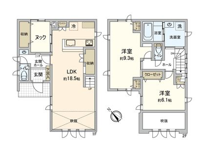 月寒東5条18丁目 戸建 間取図(平面図)