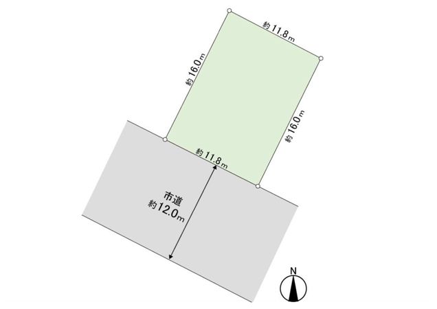 平岡7条1丁目 土地 区画図 区画図