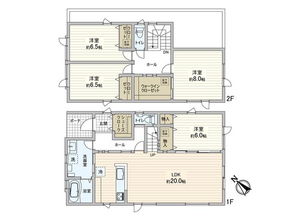 北ノ沢3丁目 D棟 新築戸建 間取図(平面図) 北ノ沢3丁目 D棟 新築戸建 間取図(平面図)