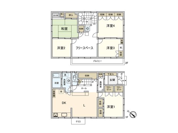 平岸5条11丁目 戸建 間取図(平面図) 平岸5条11丁目 戸建 間取図(平面図)