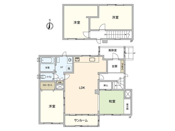 南沢2条3丁目戸建 間取図(平面図) 南沢2条3丁目戸建 間取図(平面図)