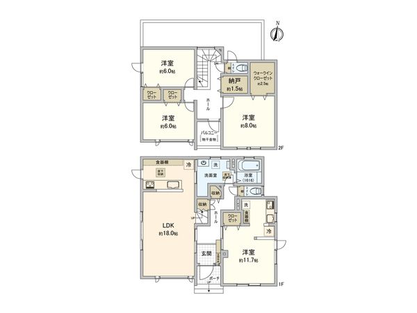 真栄5条2丁目 戸建 間取図(平面図) 真栄5条2丁目 戸建 間取図(平面図)