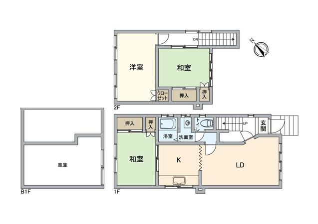 平岸3条16丁目 戸建 間取図(平面図) 平岸3条16丁目 戸建 間取図(平面図)
