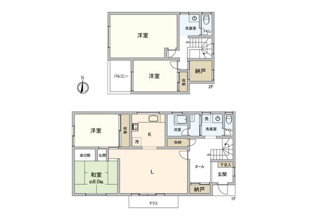 西岡5条14丁目 戸建 間取図(平面図) 西岡5条14丁目 戸建 間取図(平面図)