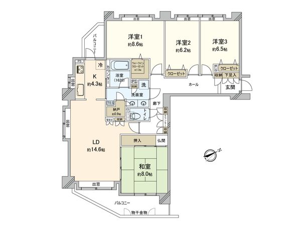 ステイツ福住 間取図(平面図)