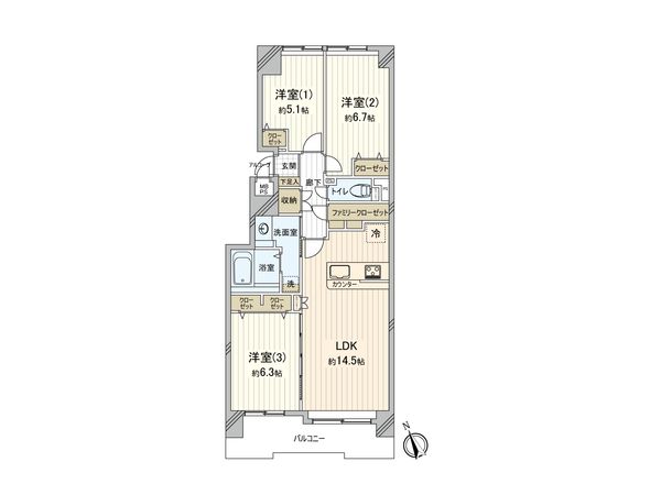 ダイアパレス豊平 間取図(平面図) ダイアパレス豊平 間取図(平面図)