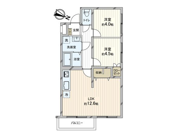 平岸センチュリーハイム第2 間取図(平面図) 平岸センチュリーハイム第2 間取図(平面図)