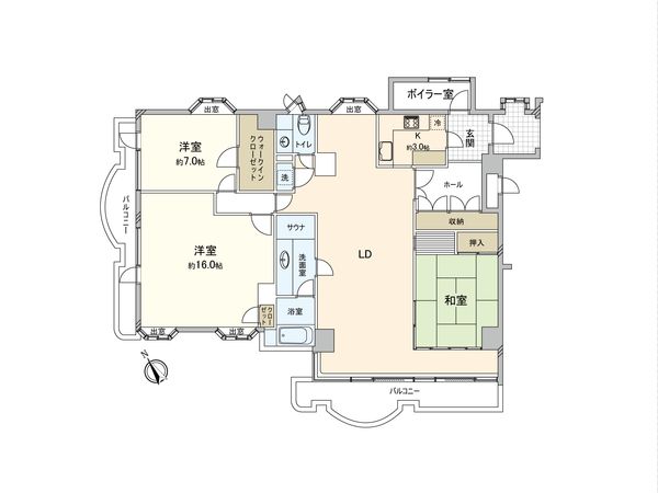 パームヒル藻岩 間取図(平面図) パームヒル藻岩 間取図(平面図)