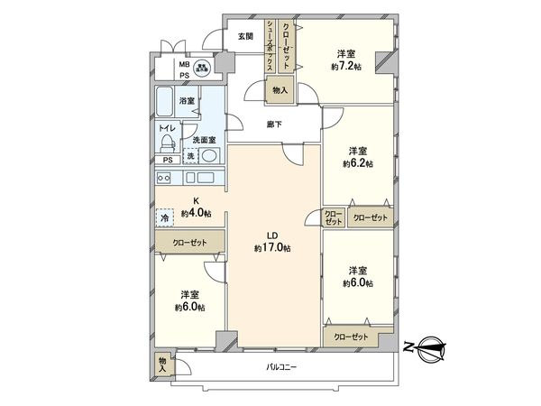チュリス澄川 間取図(平面図) チュリス澄川 間取図(平面図)