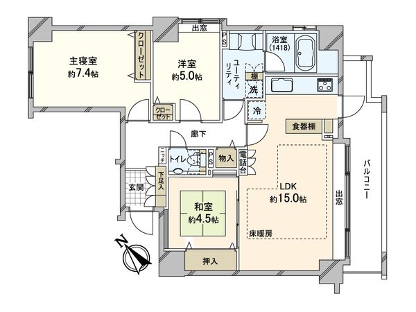 ラ・クラッセ福住プレミアム 間取図(平面図)