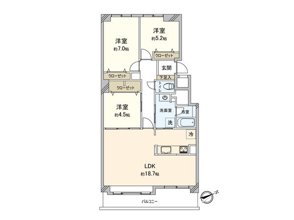 サーム月寒中央 間取図(平面図) サーム月寒中央 間取図(平面図)