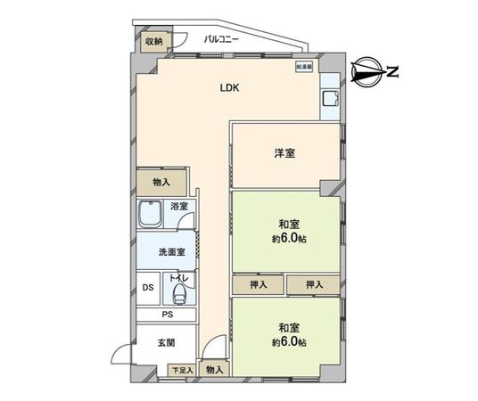 ドエル札幌 間取図(平面図) ドエル札幌 間取図(平面図)