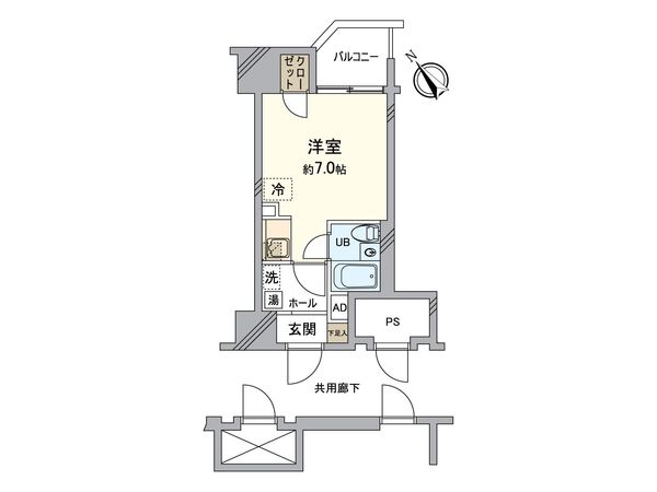 ファミール中の島 間取図(平面図) ファミール中の島 間取図(平面図)