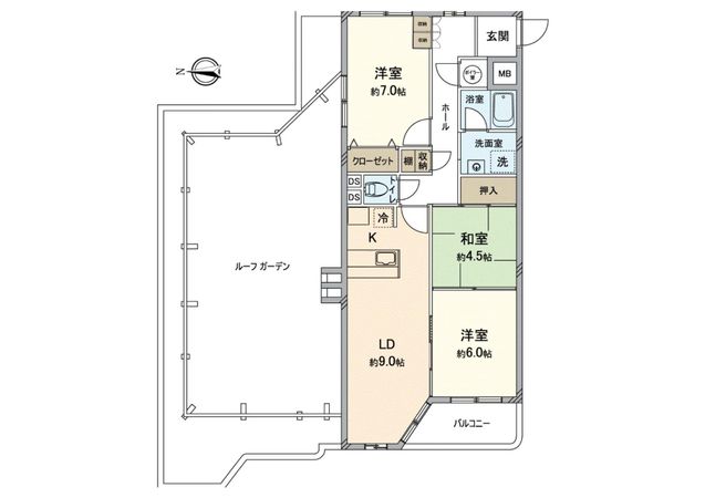 トーカンマンション木の花 間取図(平面図) トーカンマンション木の花 間取図(平面図)