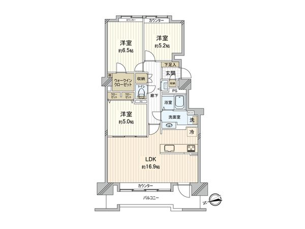 アイビーハイム福住東 イーストポルト 間取図(平面図) アイビーハイム福住東 イーストポルト 間取図(平面図)