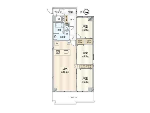 ハウスオブリザ平岸通 間取図(平面図) ハウスオブリザ平岸通 間取図(平面図)