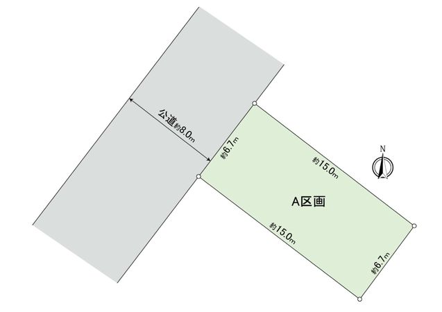 発寒6条14丁目 A区画 区画図 発寒6条14丁目 A区画 区画図