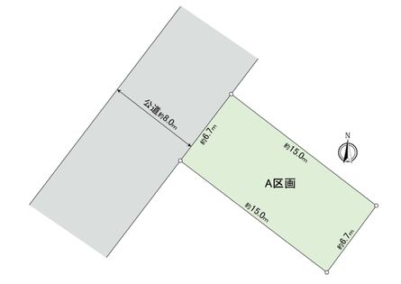 発寒6条14丁目 A区画 区画図