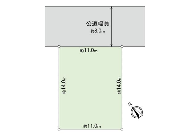 西野8条9丁目 土地 区画図 西野8条9丁目 土地 区画図