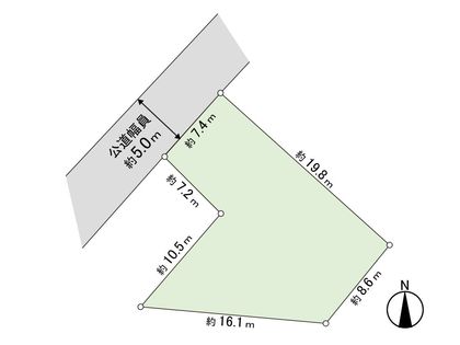 二十四軒3条5丁目 土地 区画図