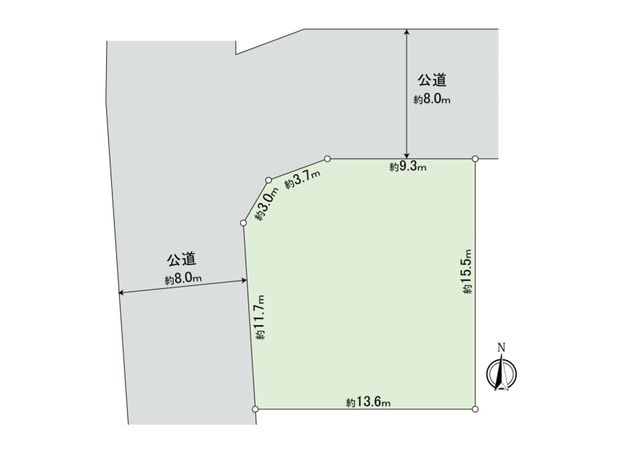 曙7条2丁目 土地 区画図 曙7条2丁目 土地 区画図