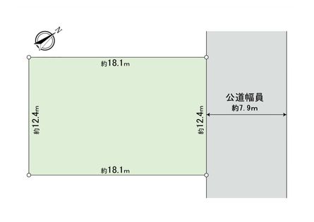 西野11条7丁目 土地 区画図