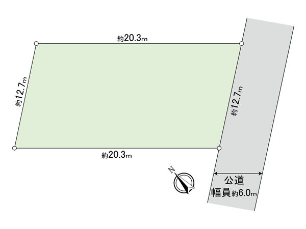 山の手6条6丁目 土地 区画図