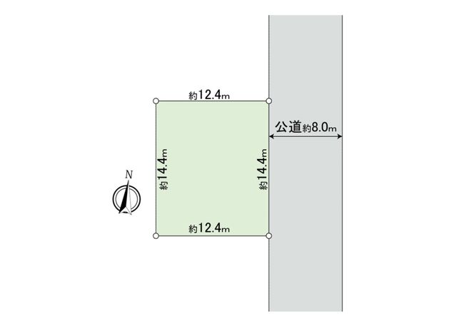発寒8条7丁目 土地 区画図 発寒8条7丁目 土地 区画図