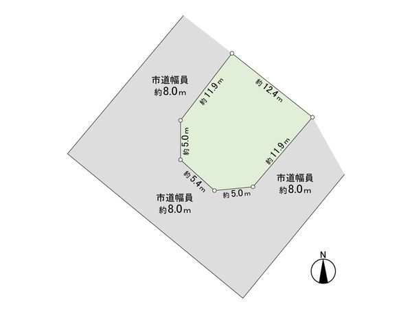西野8条8丁目 土地A 区画図 西野8条8丁目 土地A 区画図