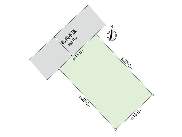 前田7条17丁目 土地 区画図