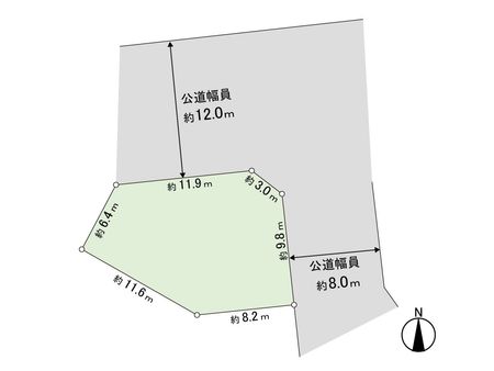 福井6丁目 土地 地形図