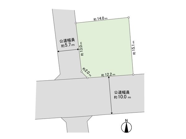 平和2条4丁目 土地 区画図 平和2条4丁目 土地 区画図