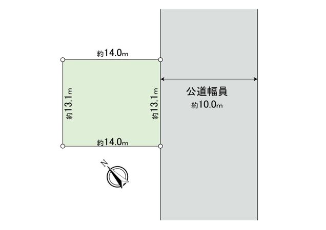 前田5条9丁目 土地 区画図 前田5条9丁目 土地 区画図
