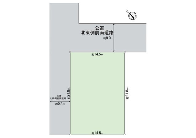 西野6条4丁目 土地 区画図 西野6条4丁目 土地 区画図