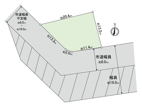 西野11条8丁目土地 区画図 西野11条8丁目土地 区画図