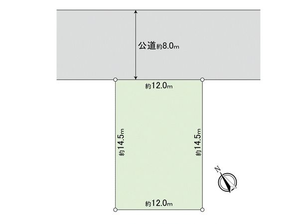 新発寒7条5丁目 土地 区画図