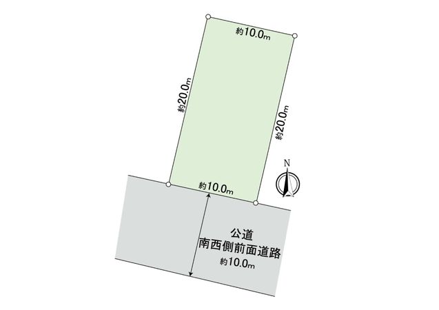 曙5条3丁目 土地 区画図