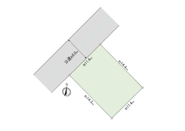 山の手6条3丁目 土地 区画図
