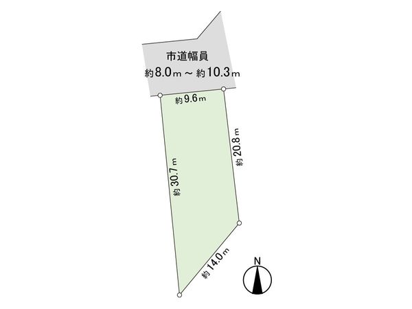 八軒7条東3丁目 土地 区画図 八軒7条東3丁目 土地 区画図