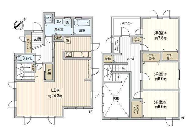 明日風5丁目 戸建 間取図(平面図) 間取図(平面図)