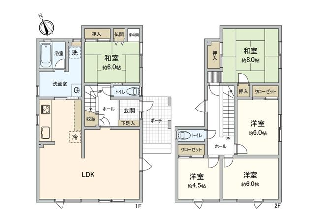 前田4条12丁目 戸建 間取図(平面図) 間取図(平面図)