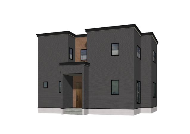 前田7条14丁目 新築戸建1号棟 外観パース図 前田7条14丁目 新築戸建1号棟 外観パース図